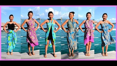 9 Ways To Wrapwear A Sarong Pareo Convertible Dress Iris