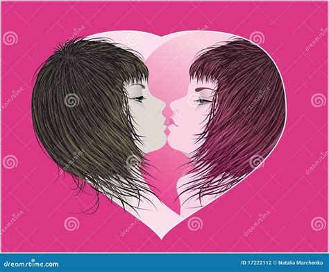 Mirror Kiss Stock Vector Image Of Mirror Beautiful 17222112