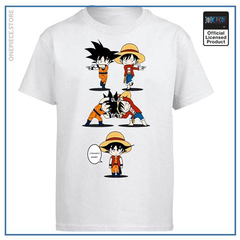 One Piece T Shirt Goku And Luffy Fusion Official Merch One Piece Store