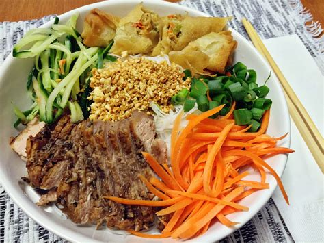 Vietnamese Bun Noodle Bowl The Gourmet Housewife