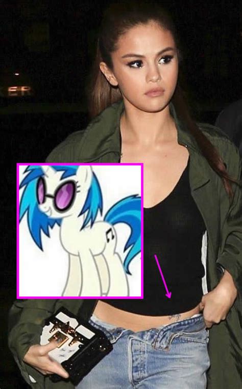 Small semicolon tattoo on wrist. Selena Gomez May Have Gotten an Adorable My Little Pony ...
