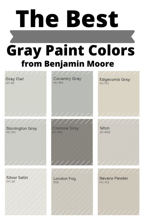 The Best Benjamin Moore Gray Paint Colors West Magnolia Charm
