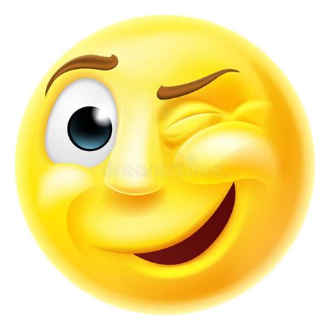 Winking Emoji Emoticon A Happy Winking Emoji Emoticon Smiley Face