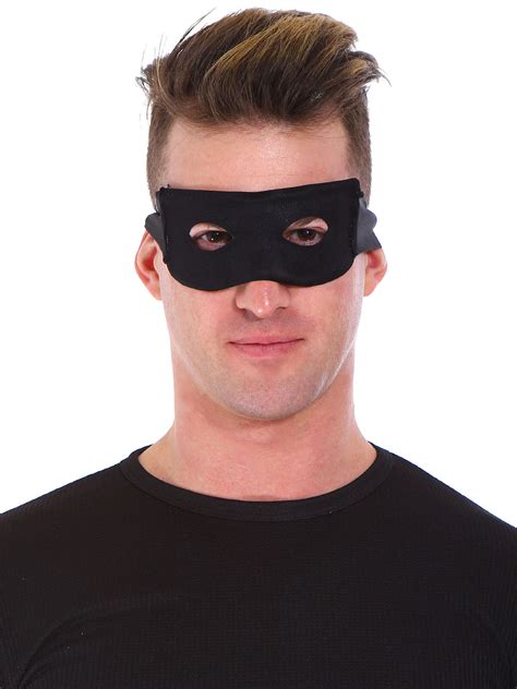 Black Eye Mask Adult Mens Eye Mask Bandit Zorro Halloween Costume Fancy
