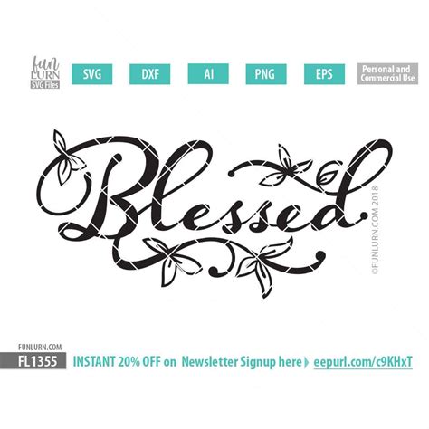 Ai Grateful Thankful Blessed Svg Cutting File Cricut And Silhouette