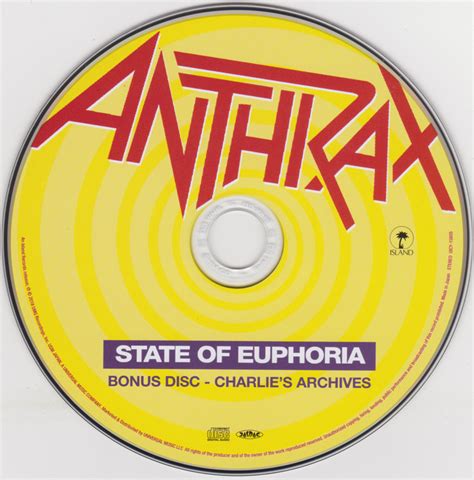 Anthrax State Of Euphoria 1988 2019 30th Anniversary Ed Japan