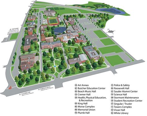 Campus Map East Stroudsburg University Kansas Map