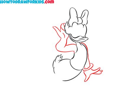 How To Draw Daisy Duck Easy Drawing Tutorial For Kids