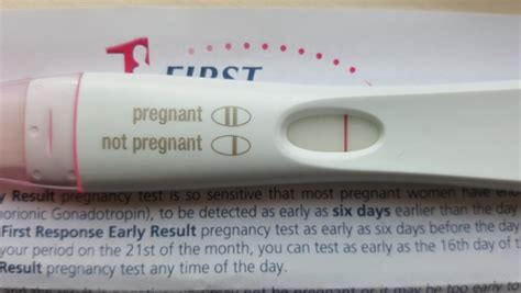 First Response Pregnancy Test Positive Results