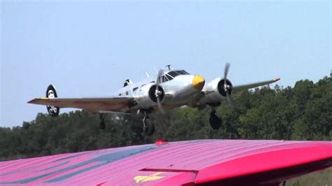 2012 Vinton County Air Show Beech C 45h Takeoff Youtube