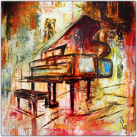 Grand Piano In Art Music Artwork Painting