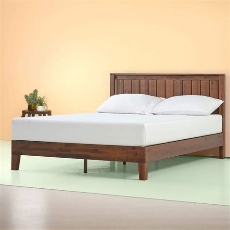 Zinus 12 Inch Deluxe Wood Platform Bed With Headboard No Box Spring