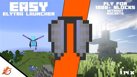 X Easy Survival Elytra Launcher Minecraft Tutorial