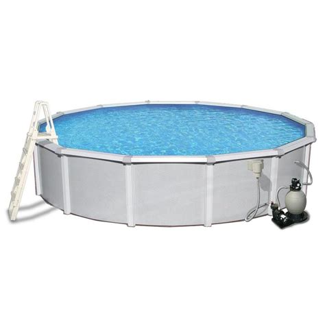 Shop Blue Wave Samoan 15 Ft X 15 Ft X 52 In Round Above Ground Pool At