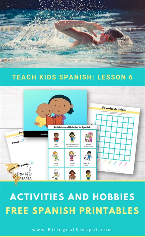 Spanish For Kids Sports Activities And Hobbies In Spanish Bilingual