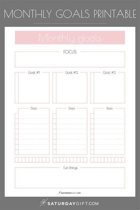 Monthly Goals Planner And How To Easily Set Your Mini Goals Each Month
