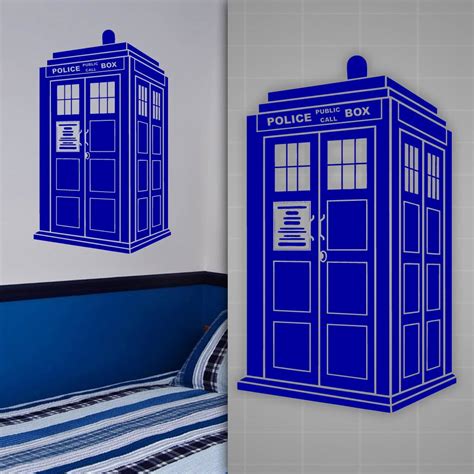 Tardis Wall Decal Doctor Who Style Sticker Kids Room Wall Decor 36