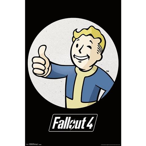 Poster Fallout 4 Vault Boy En Vente Sur Close Up