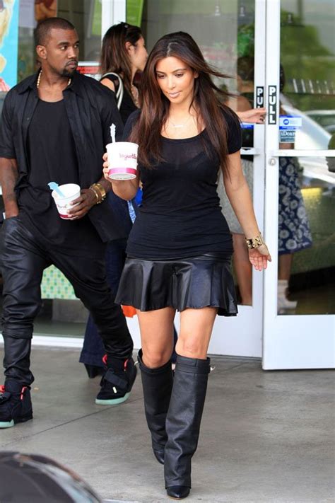 My Fashion Manual Kanye West And Kim Kardashians Matching Leather Outfits