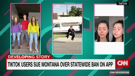 Tiktok Users Sue Montana Over Statewide Ban Of App Cnn