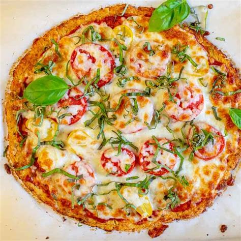 Cauliflower Crust Margherita Pizza Joes Healthy Meals
