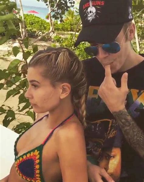 justin bieber and hailey baldwin spotted on steamy vacation in st barths