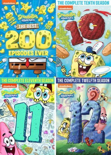 Spongebob Squarepantsthe Complete Seasons 1 12 Dvd Sets Best 200