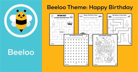 Birthday Themed Printables Beeloo Printable Crafts And Activities For