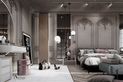 Luxury Neo Classic Master Bedroom In Doha Qatar Behance