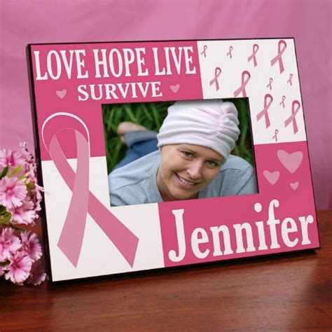 Love Hope Live Survive Personalized Breast Cancer Awareness Picture