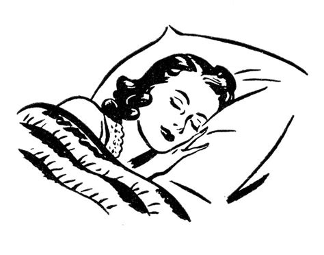 Sleeping Clipart Retro Images Sleeping Drawing Clip Art Vintage