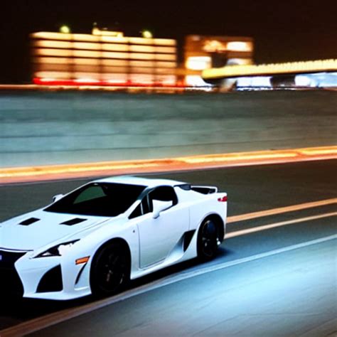 Prompthunt A Distant Photo Of A Lexus Lfa In Shuto Expressway
