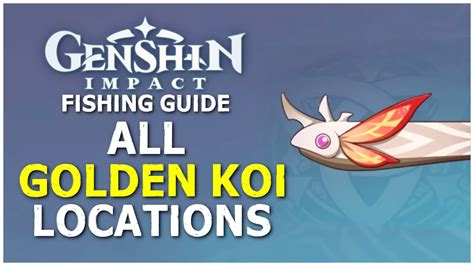 All Golden Koi Fish Locations Genshin Impact Youtube