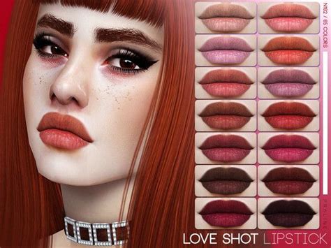 Lips With Round Cupids Bow In 65 Colors Found In Tsr Category Sims 4