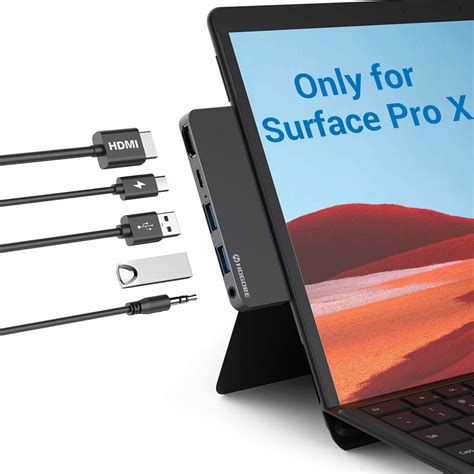 Amazon Com Surface Pro X Usb C Hub Hogore Surface Pro X Adapter Dock