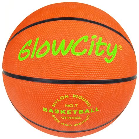 GlowCity Light Up Basketball-Uses Two High Bright LED's (Official Size and Weight) - Be Ready to ...