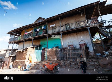 Traditional Adare House In The Walled City Of Harar In Eastern Ethiopia