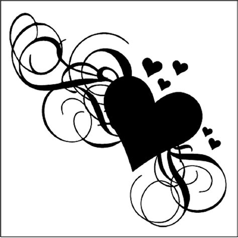 Download High Quality Heart Clipart Black And White Fancy Transparent