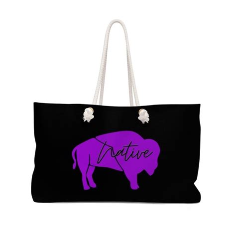 Native Bison Purple Weekender Bag Etsy