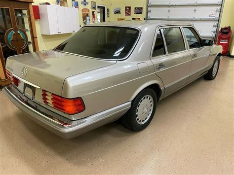 1991 Mercedes Benz 420sel Smoked Silver Beige Leather Interior 122670