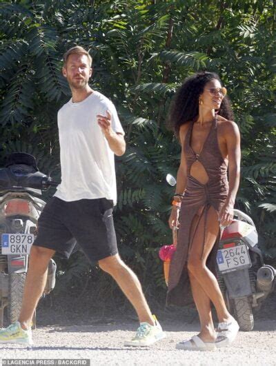 Vick Hope Puts On A Very Leggy Display As She Heads Out In Ibiza With Her Fianc Calvin Harris