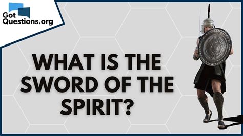 What Is The Sword Of The Spirit Ephesians 617