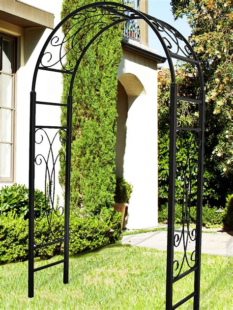 They also look impressive on their own and will enhance the style and feel of your garden. Bradford Garden Arbor - Steel | Garden archway, Garden ...