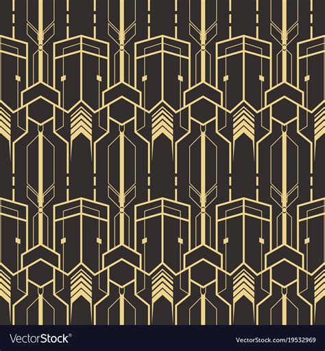 Template Abstract Art Deco Royalty Free Vector Image