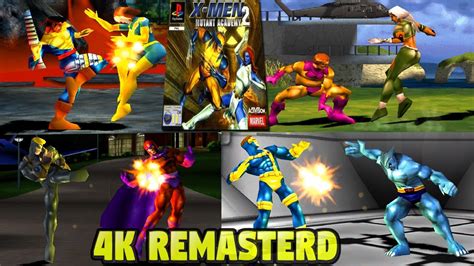 X Men Mutant Academy 2 Gameplay All Characters Ps1 Psx Remasterd