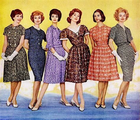 Six Wonderfully Stylish Early 60s Daywear Dresses 1960s Vintage