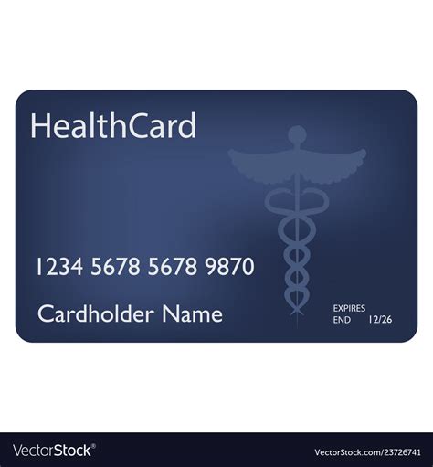 Medical Insurance Card Service Concept Royalty Free Vector