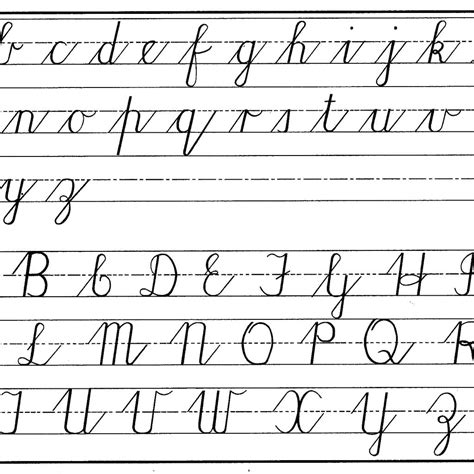 Cursive Writing A To Z Capital And Small Letters Worksheets Writing