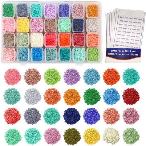 36 Colors Diamond Painting Accessories Replacement Round