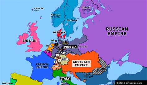 End Of The German Confederation Historical Atlas Of Europe 24 June 1866 Omniatlas